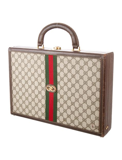 gucci leather briefcases|vintage gucci briefcase leather.